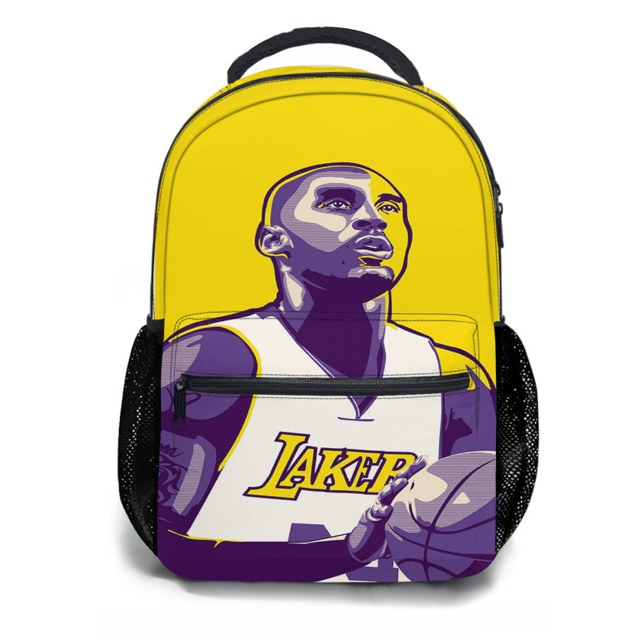 Black Mamba Lakers Kobe Bryant Nba School Backpacks