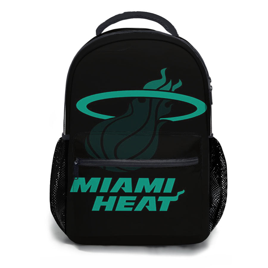 Blue Black Miami Heat School Backpacks