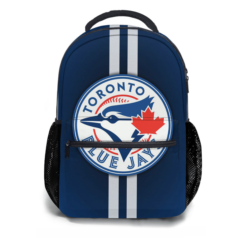 Blue Jays Logo And Stripes School Backpacks