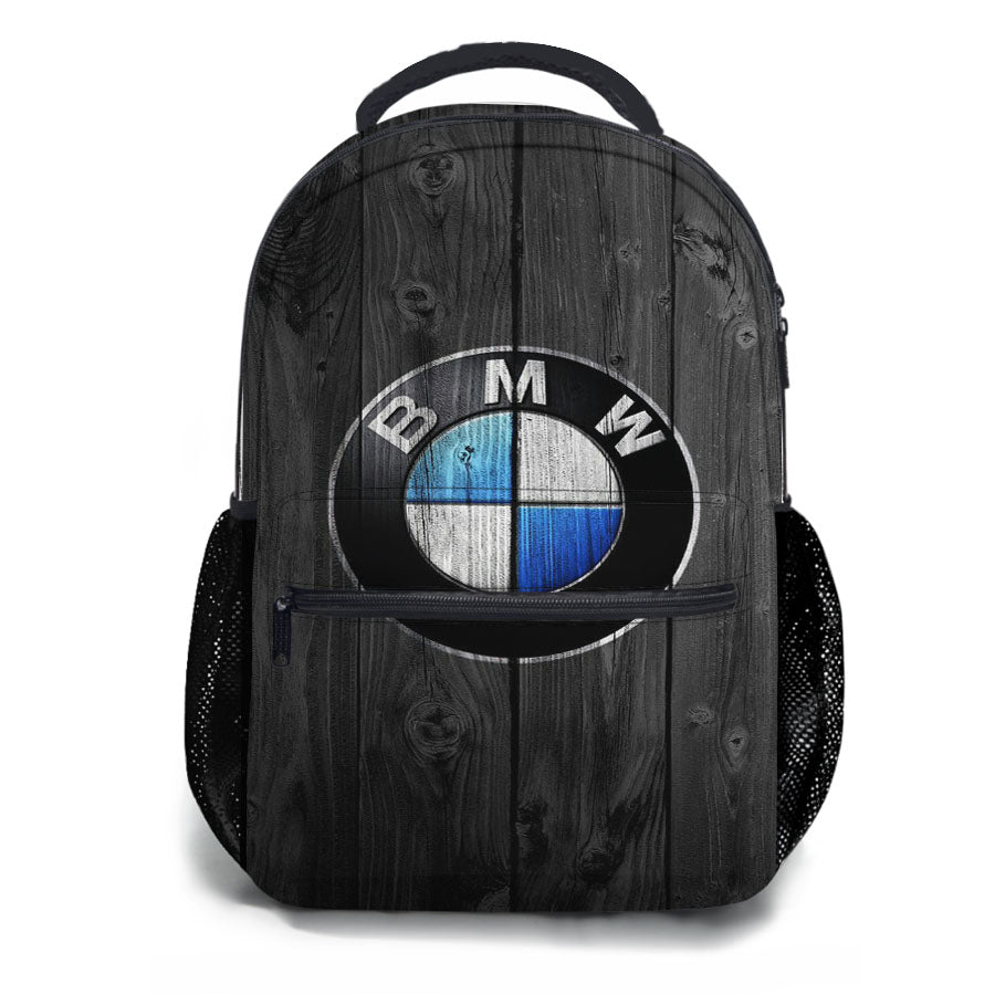 Bmw Wood Black Art School Backpacks