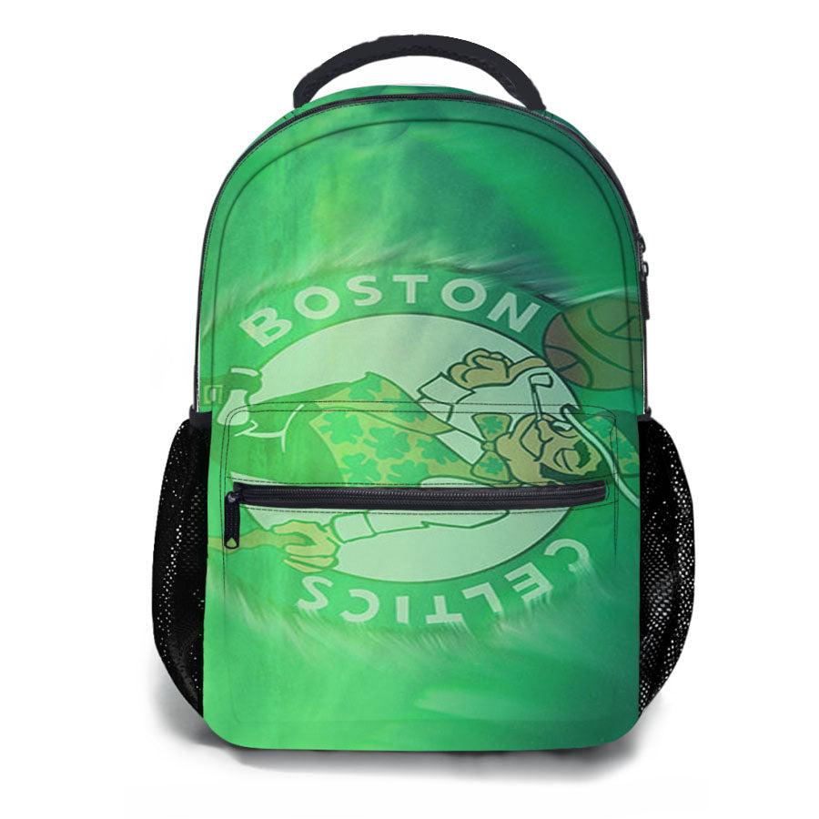 Boston Celtics Green Cover School Backpacks
