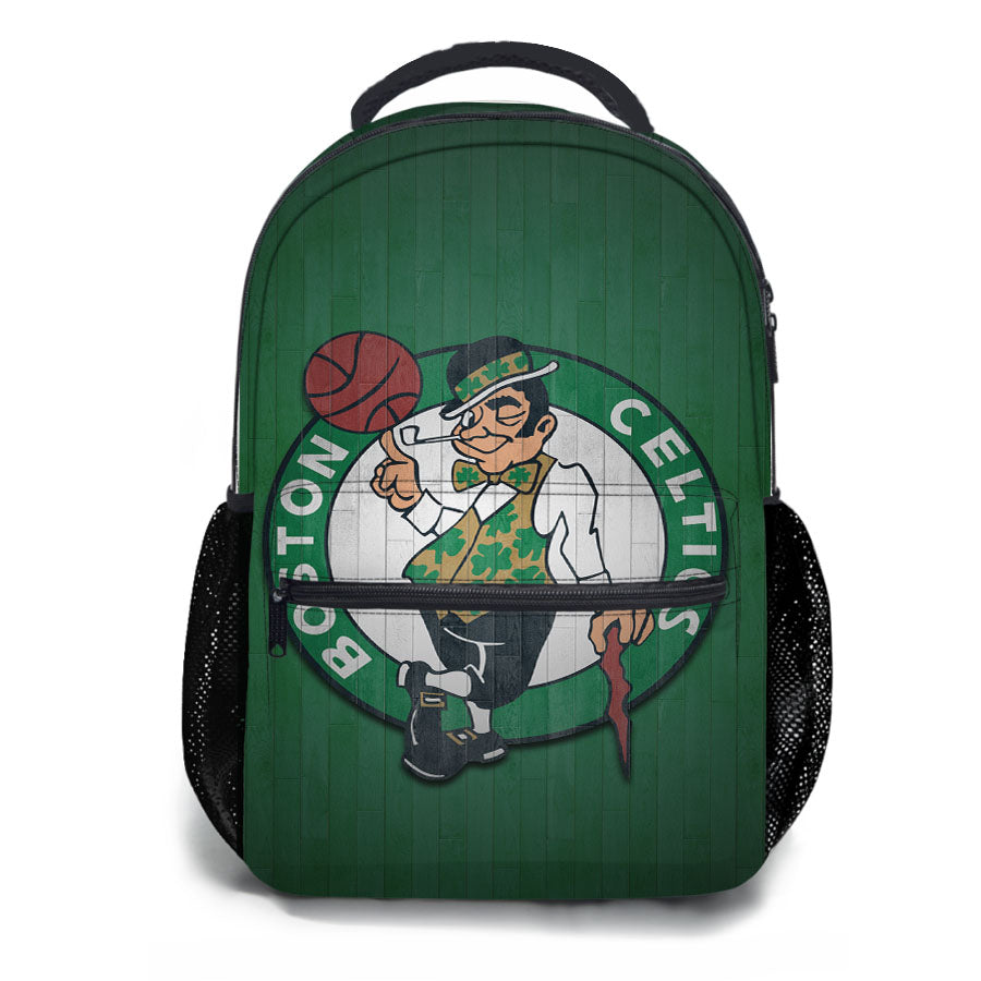 Boston Celtics Wood Logo School Backpacks