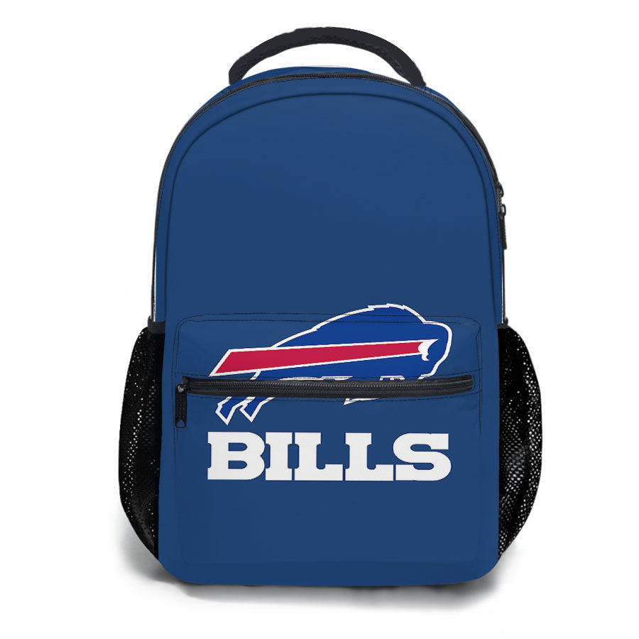 Buffalo Bills Emblem Pattern School Backpacks