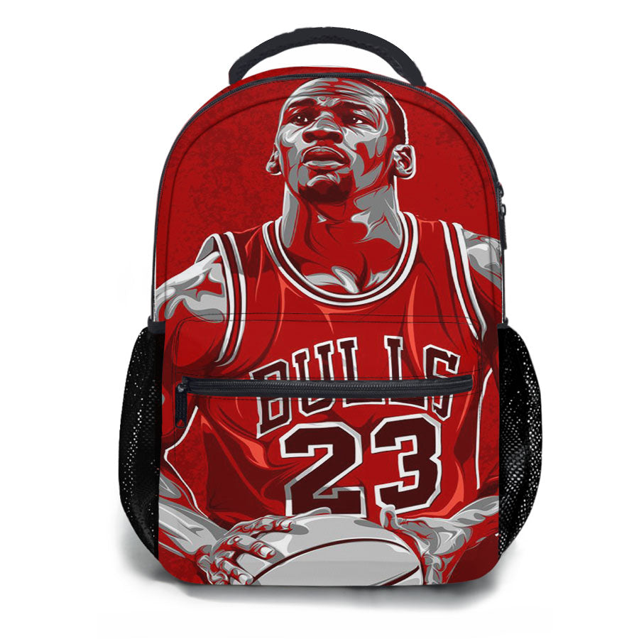 Bulls Man Jordan Chicago H School Backpacks