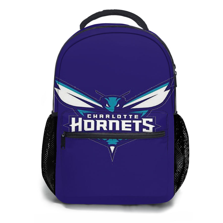 Charlotte Hornets Blue 2 School Backpacks
