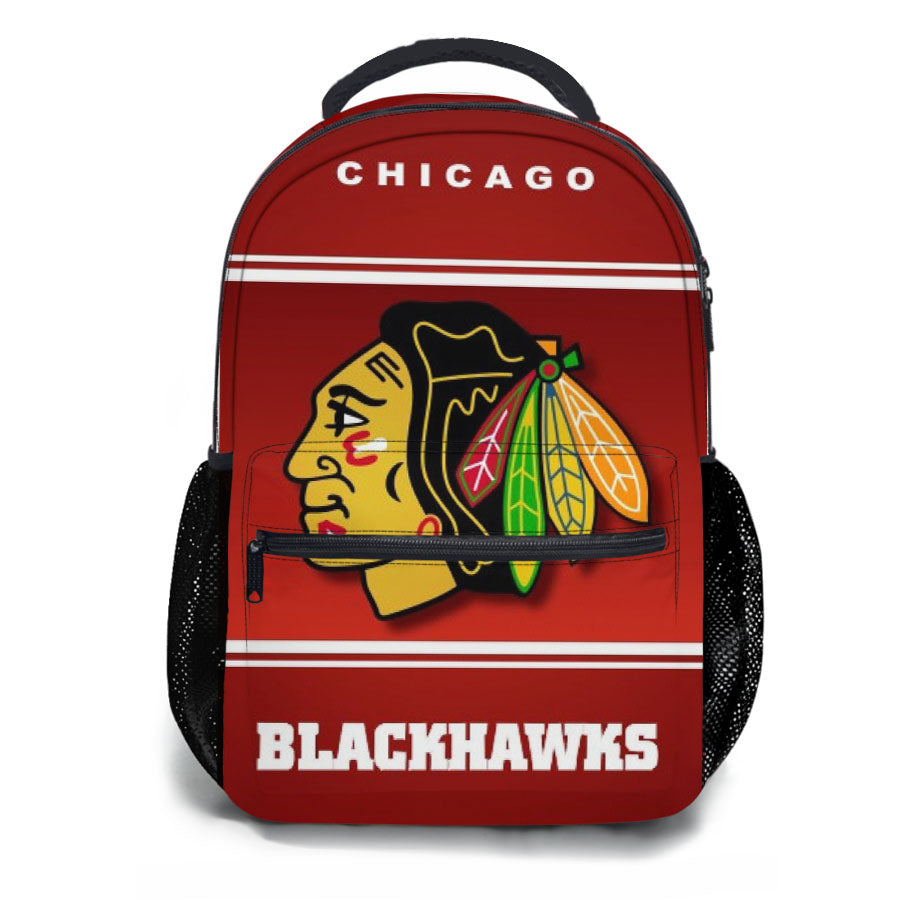 Chicago Blackhawks Nhl Ice Hokey School Backpacks