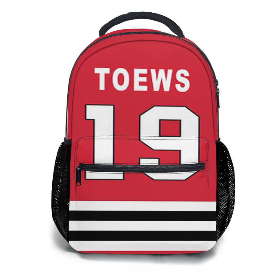 Chicago Blackhawks Toews Jersey School Backpacks