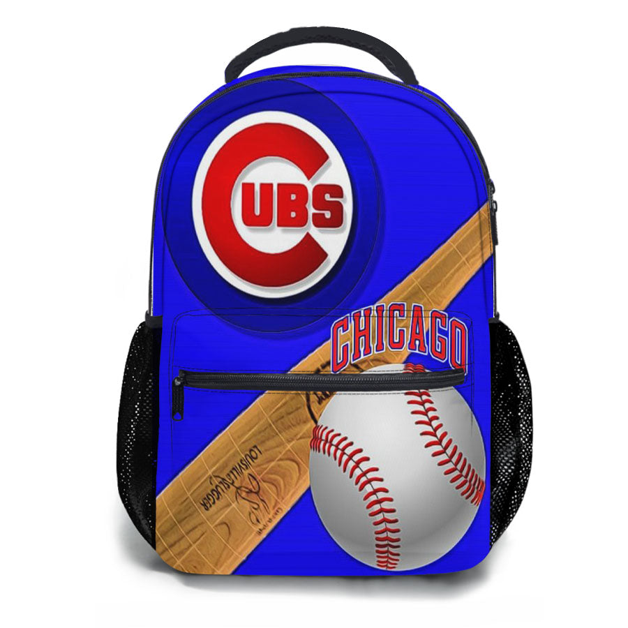 Chicago Cubs Baseball Log School Backpacks