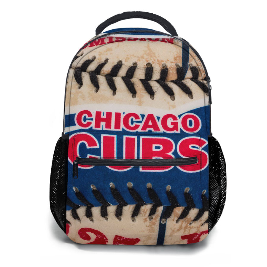 Chicago Cubs Baseball Skin School Backpacks