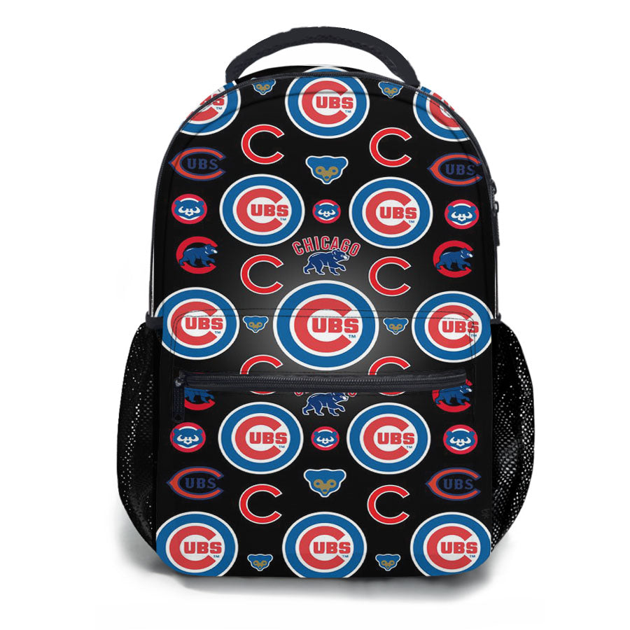 Chicago Cubs Bear Pattern School Backpacks