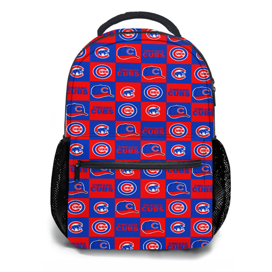 Chicago Cubs Caps Logo School Backpacks