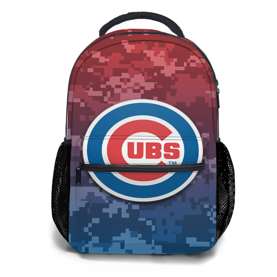 Chicago Cubs Logo Camo School Backpacks
