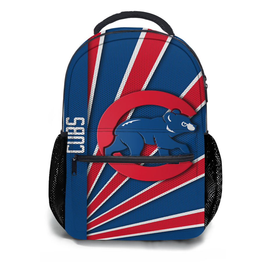 Chicago Cubs Logo Stripe 2 School Backpacks