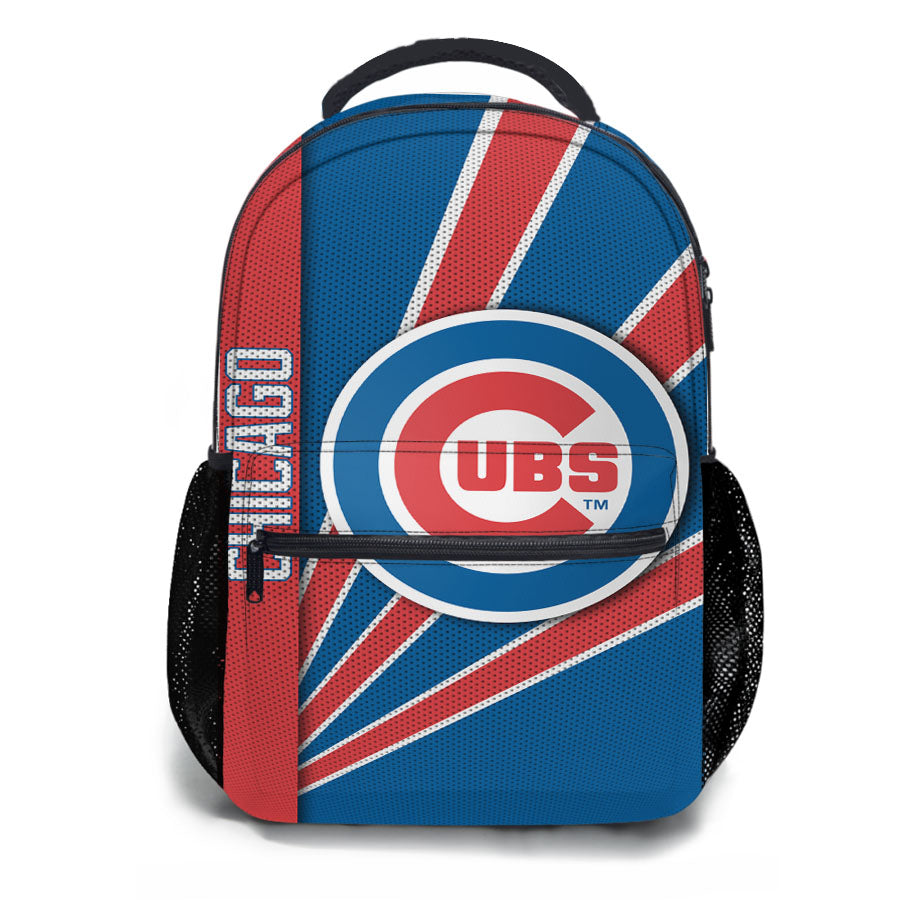 Chicago Cubs Stripe Wallpaper School Backpacks