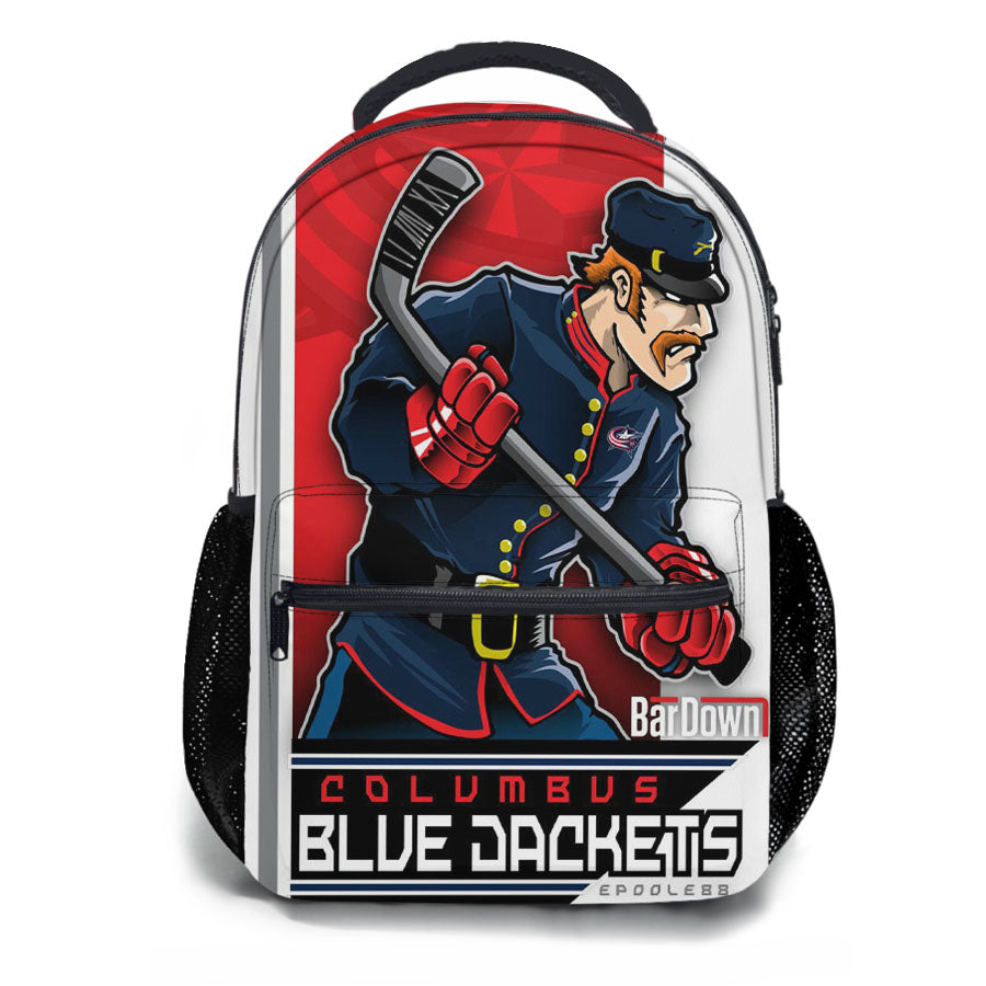 Columbus Blue Dackets Hockey School Backpacks