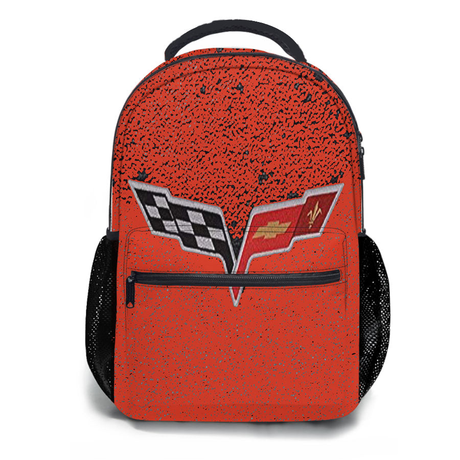 Corvette Art Logo 006 School Backpacks