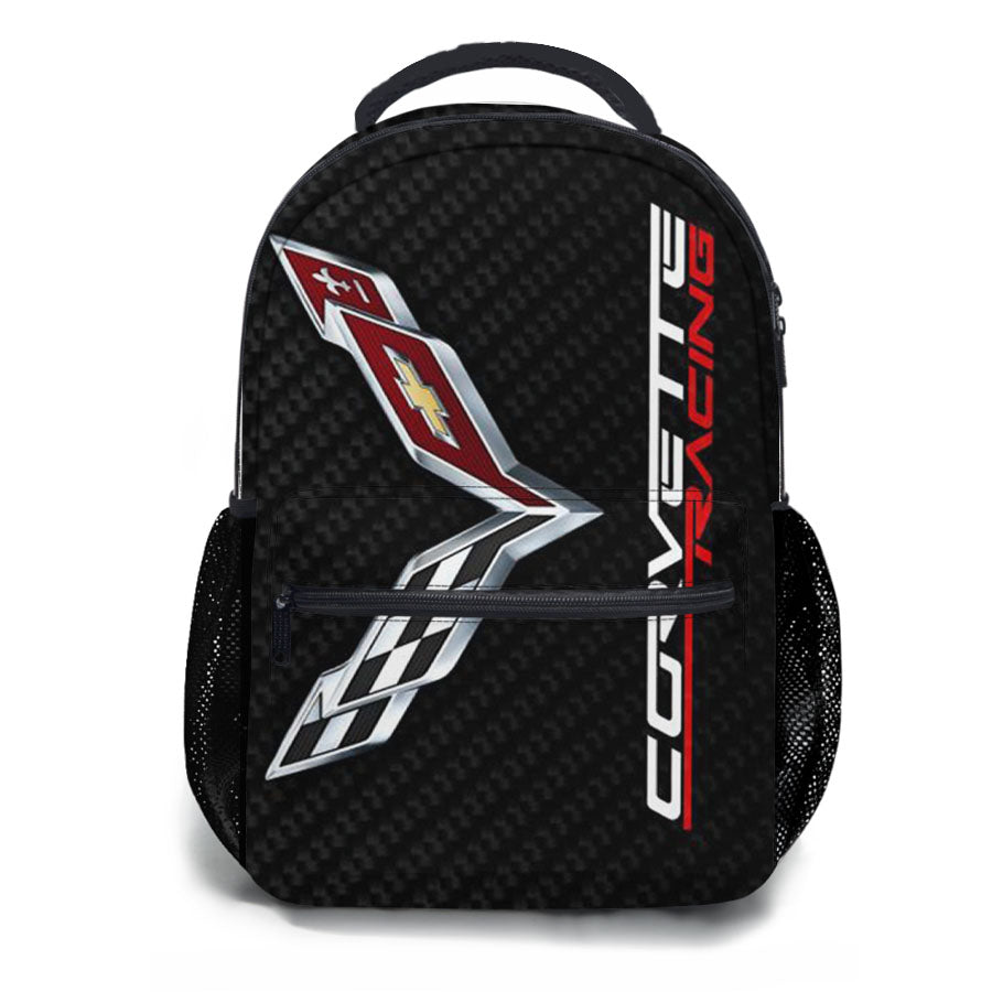 Corvette Carbon School Backpacks
