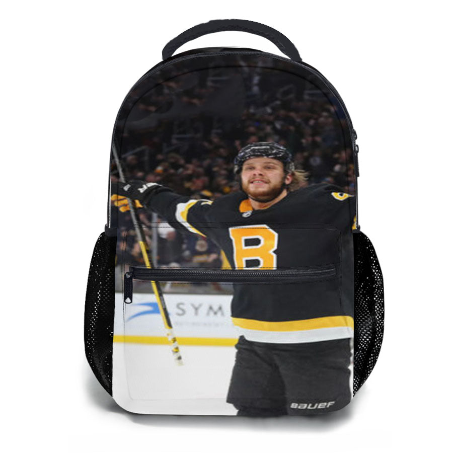 David Pastrnak Boston Bruins Nhl School Backpacks