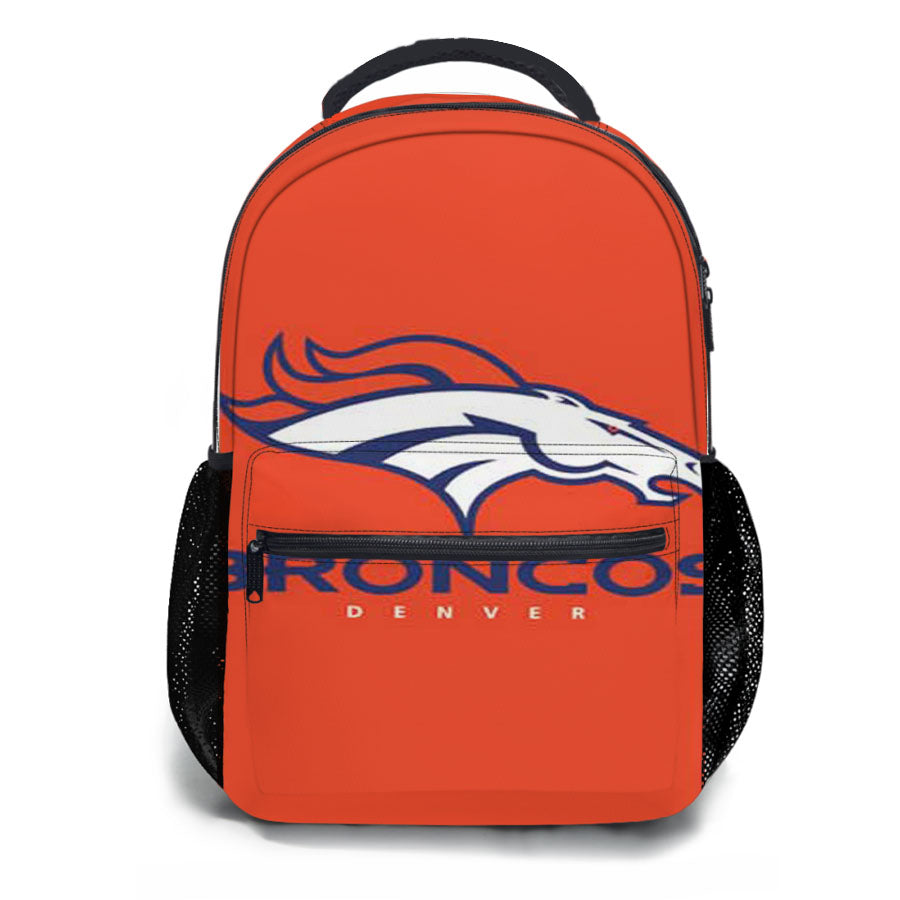 Denver Broncos Logo Basic School Backpacks