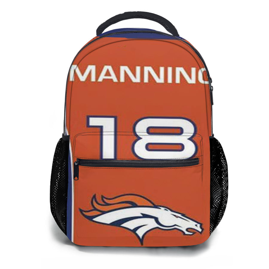 Denver Broncos Manning Jersey School Backpacks