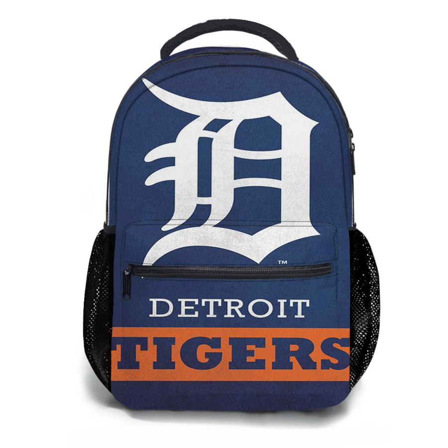 Detroid Tigers On Blue School Backpacks