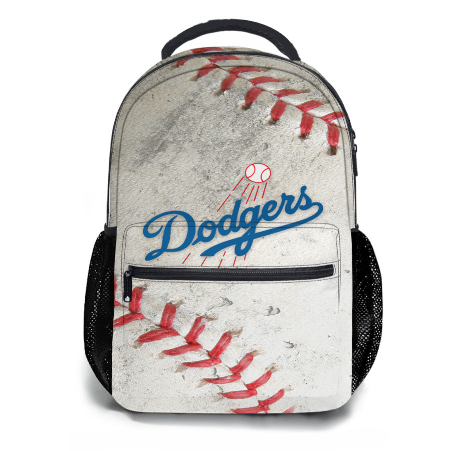 Dodgers Logo Baseball Ball School Backpacks