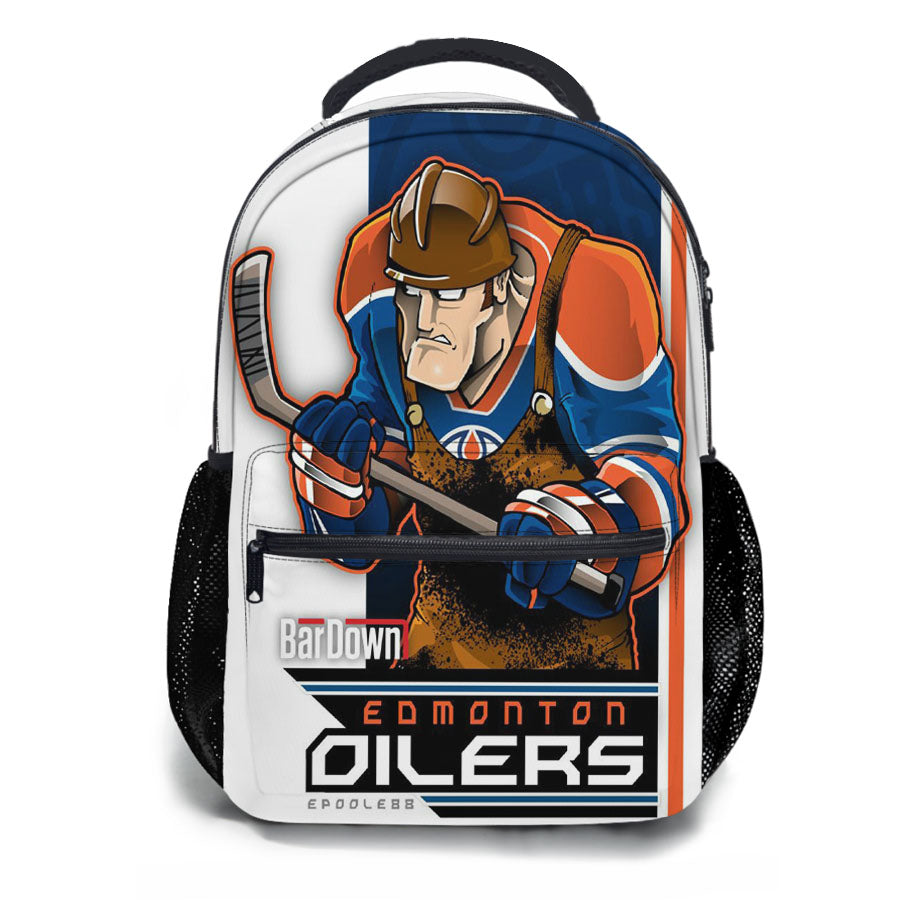 Edmonton Dilers Nhl Hockey School Backpacks