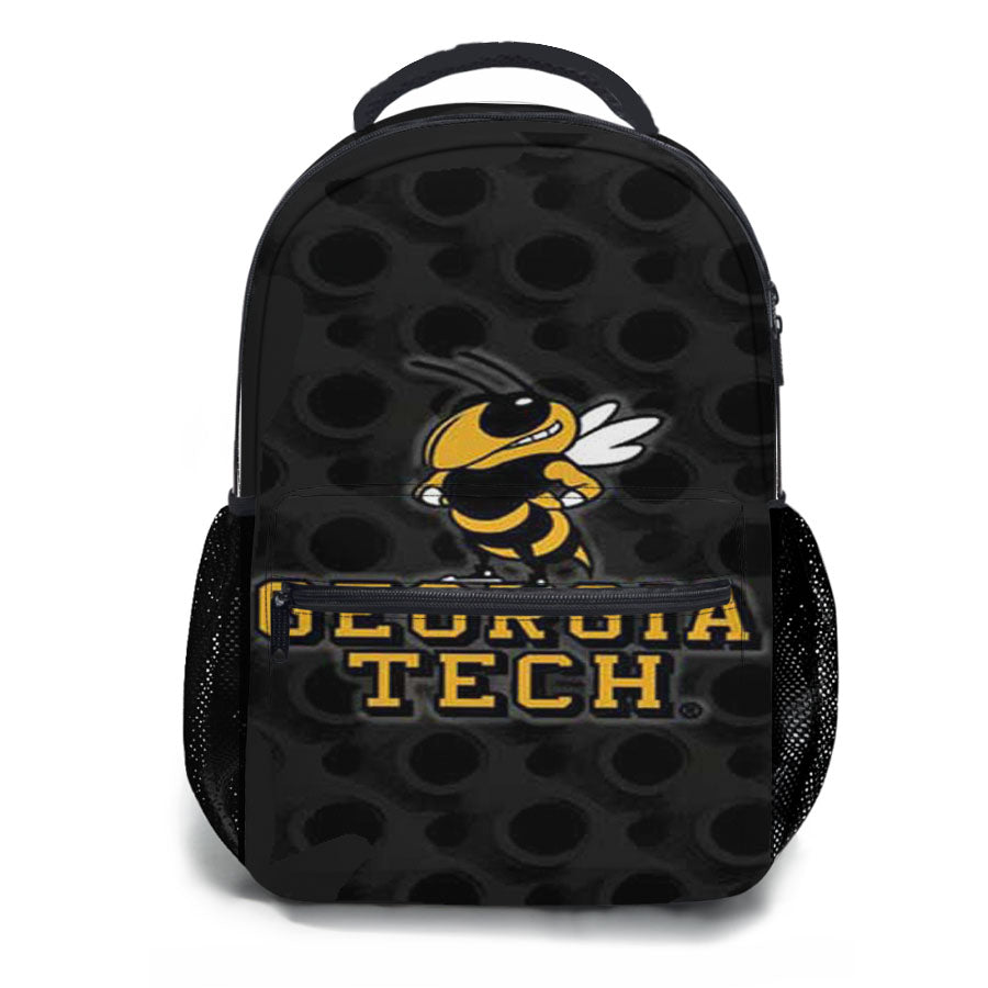 Georgia Tech Logo Over Blk School Backpacks