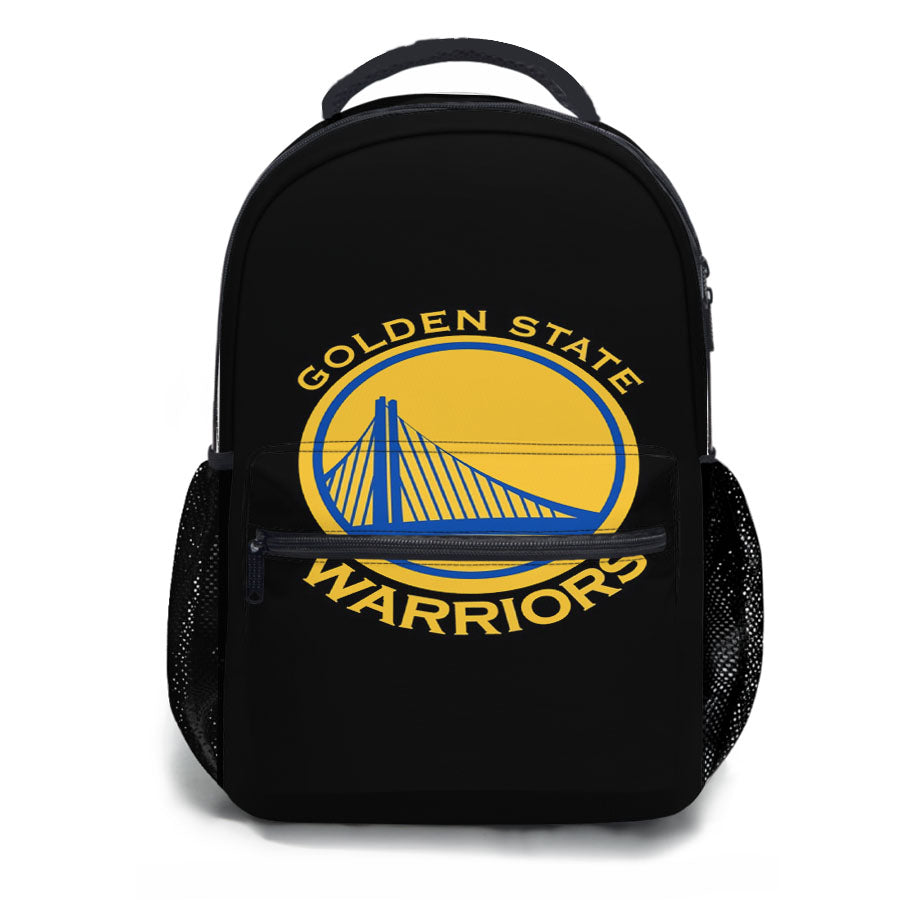 Golden State Warriors Blue Yellow Logo School Backpacks