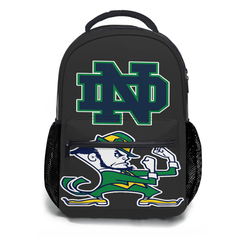 Grey Notre Dame Fighting Irish School Backpacks