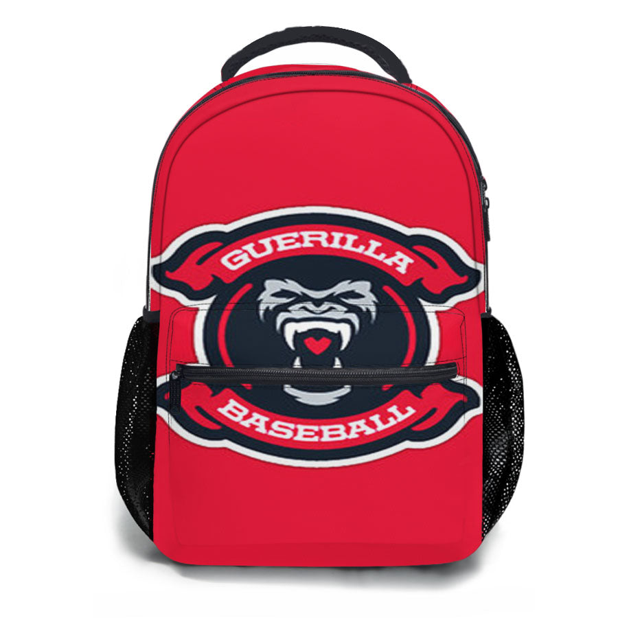 Guerilla Baseball Team Logos Red School Backpacks