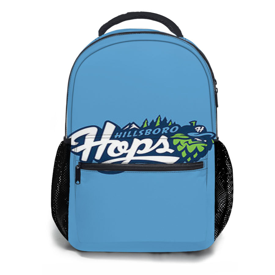 Hillsboro Hops Baseball Logo Blue School Backpacks