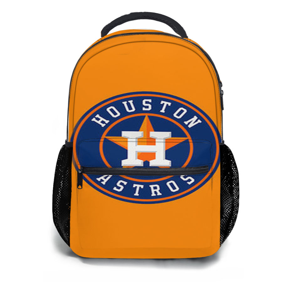 Houston Astros Logo Orange School Backpacks