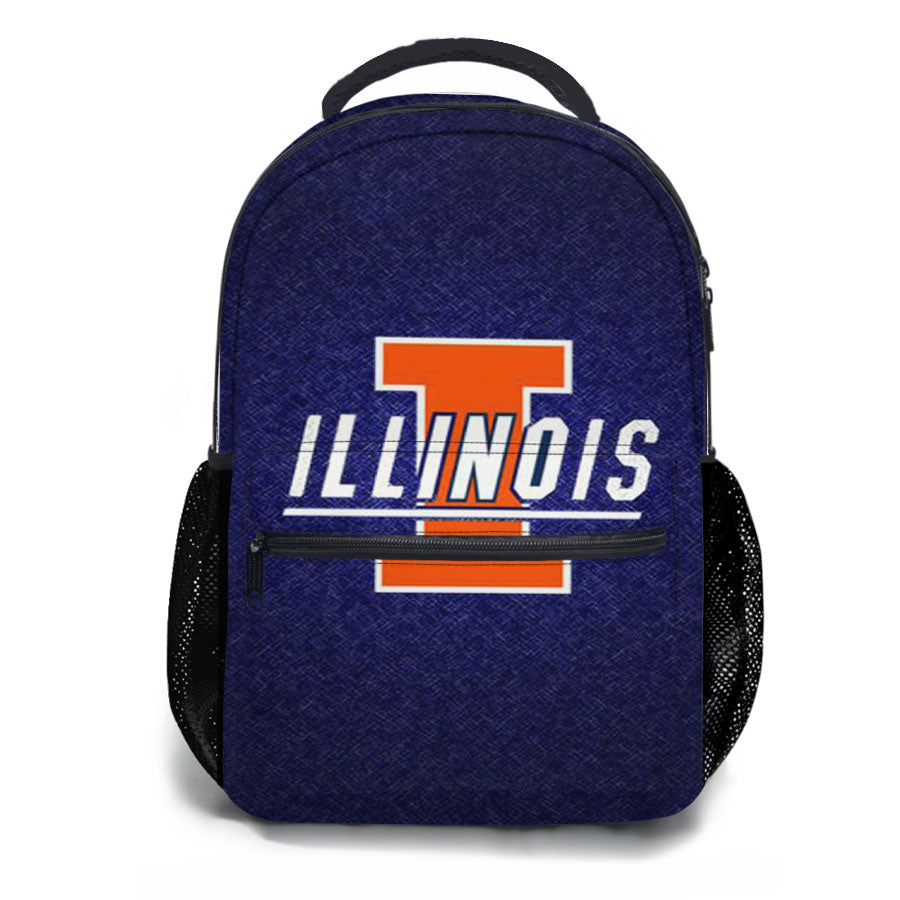Illinois Fighting Logo School Backpacks