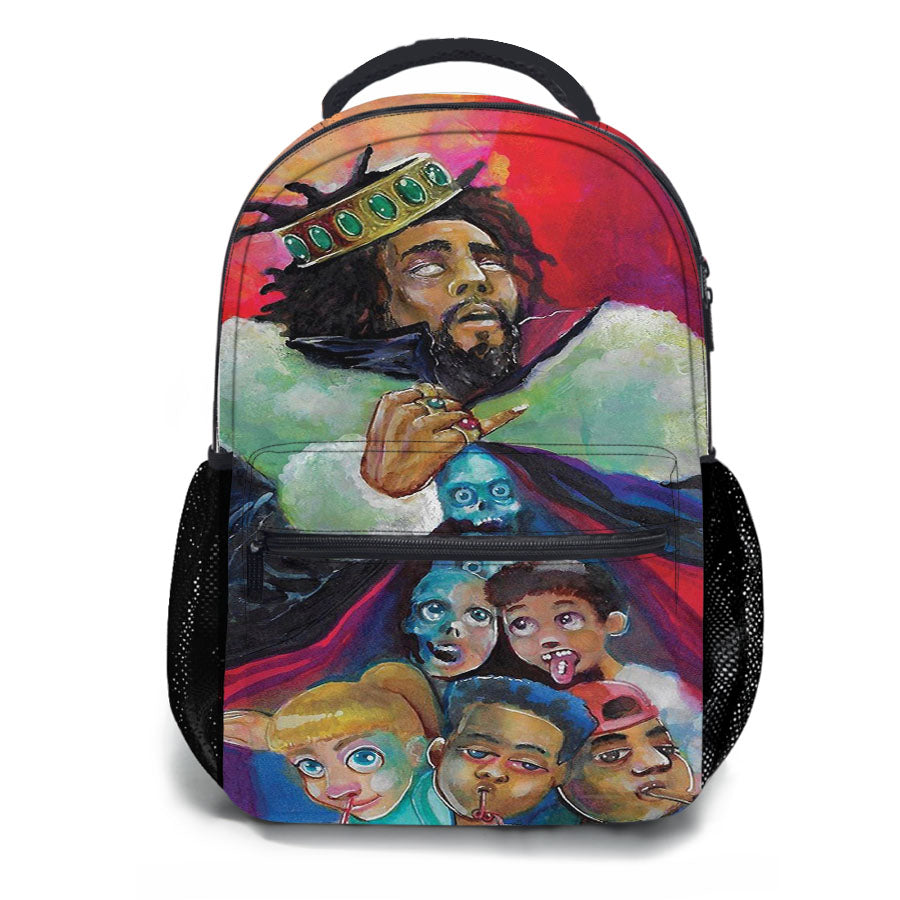 J Cole Contemporary Paint Style School Backpacks