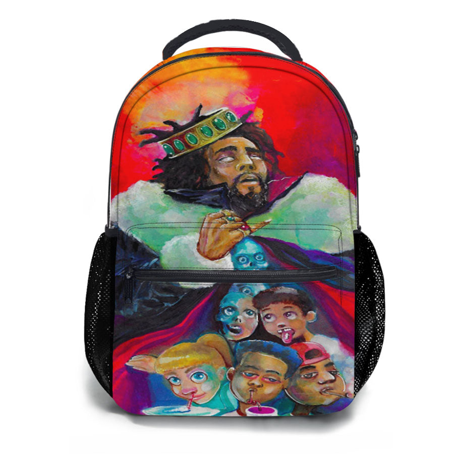 J Cole Kod Album Art School Backpacks