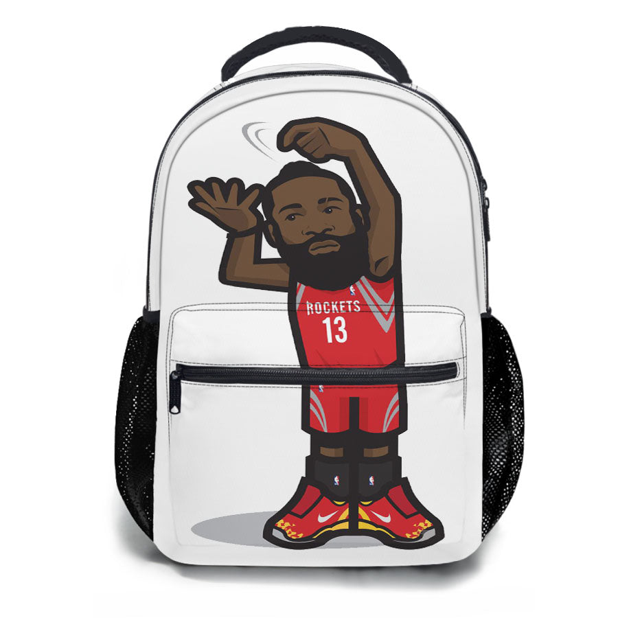 James Harden Stir Cartoon School Backpacks