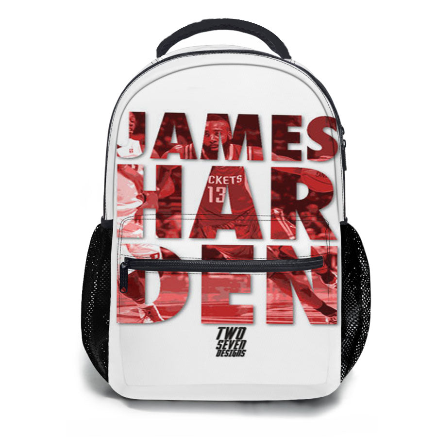 James Harden Text School Backpacks