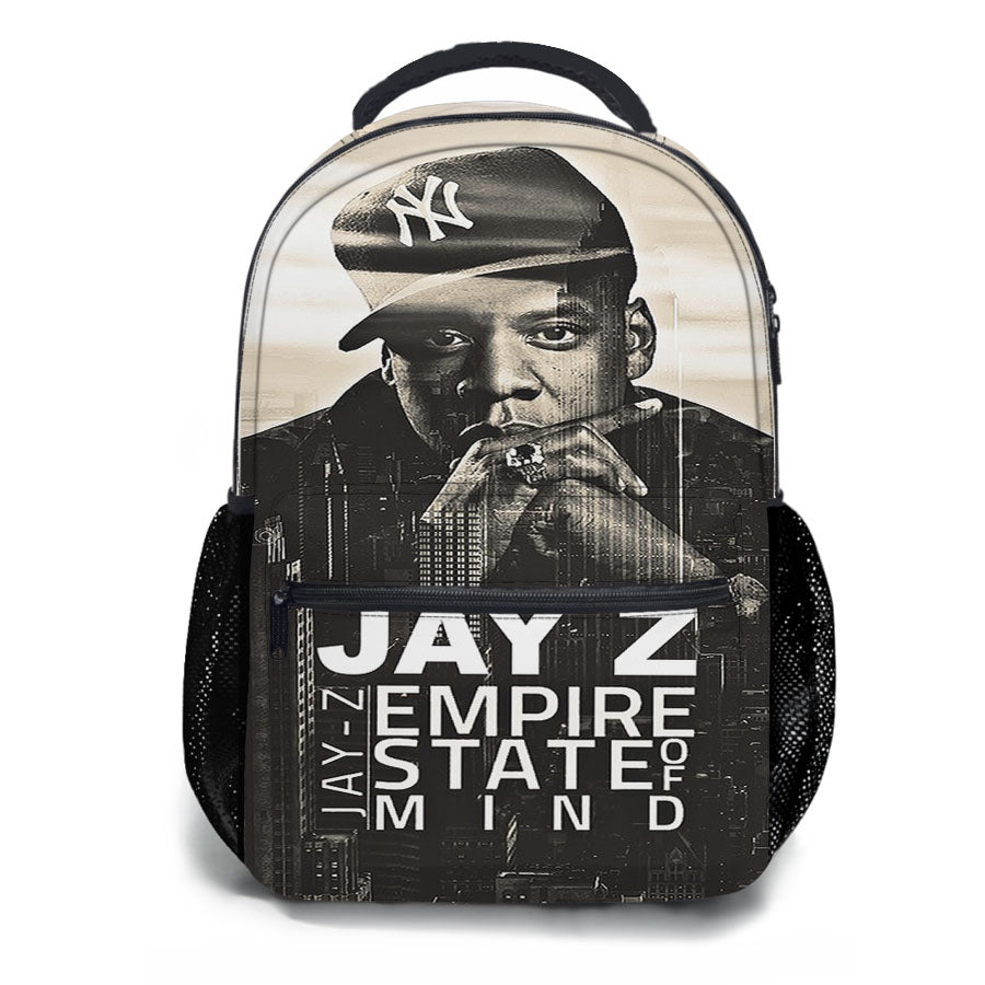Jay Z Hip Hop Empire State Mind School Backpacks