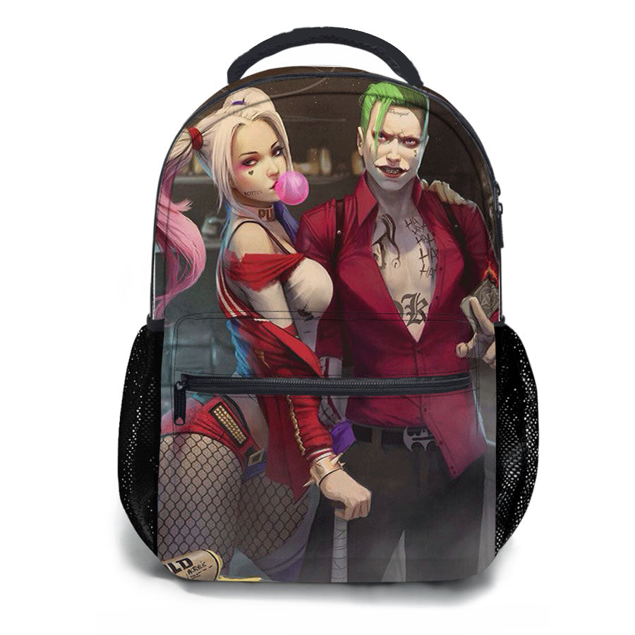 Joker And Harley Quinn School Backpacks