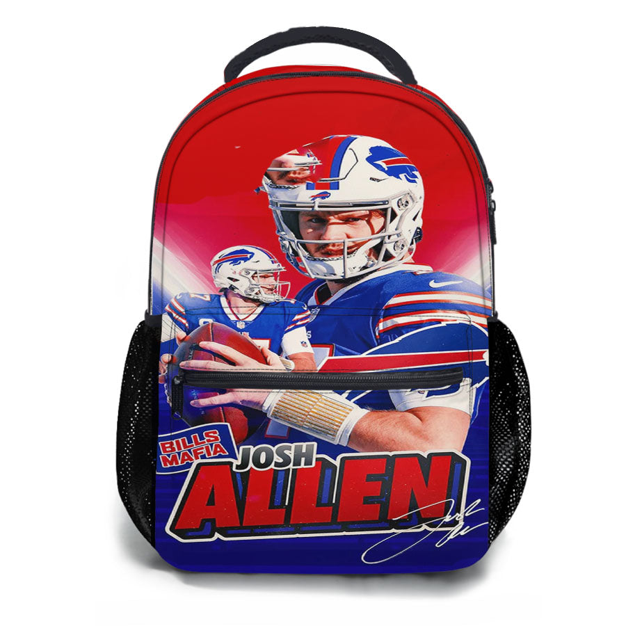 Josh Allen Buffalo Bills 1 School Backpacks