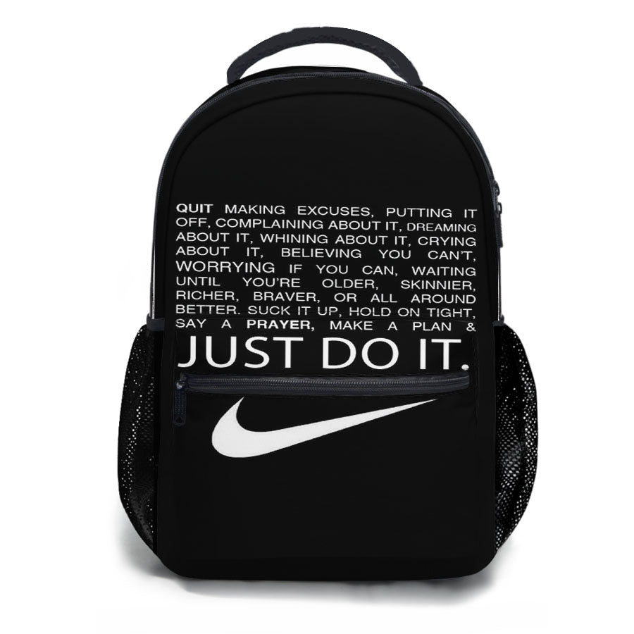 Just Do It Quotes School Backpacks