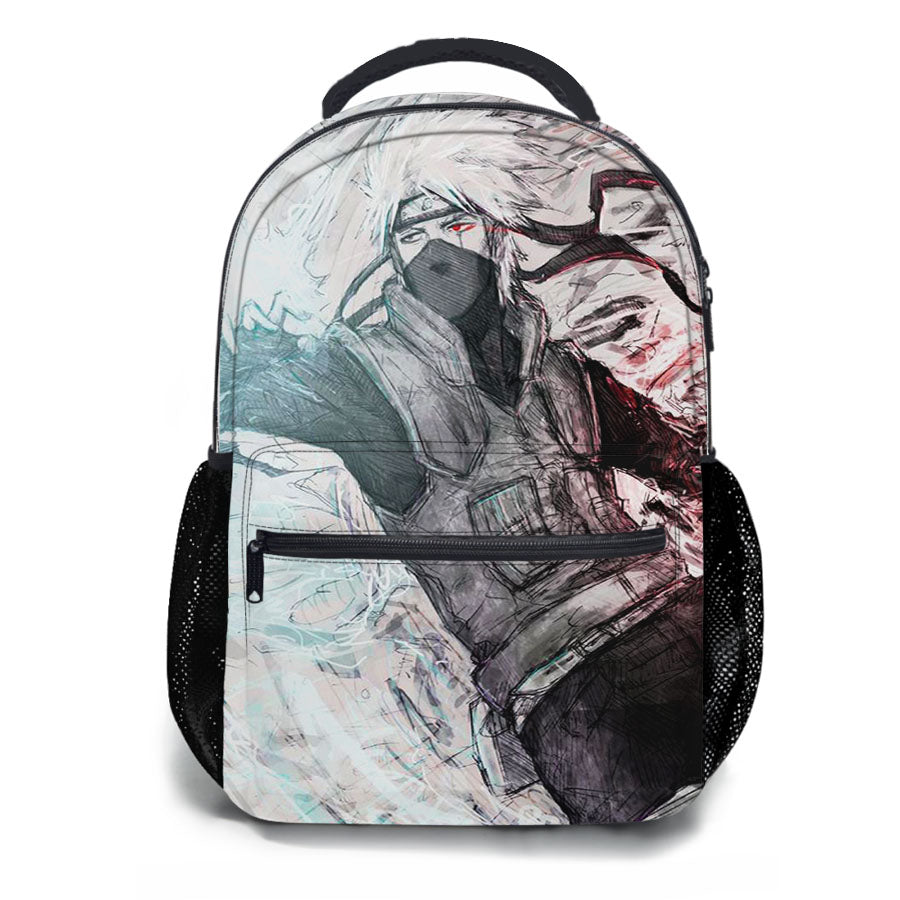 Kakashi Hatake Pencil Sketch School Backpacks