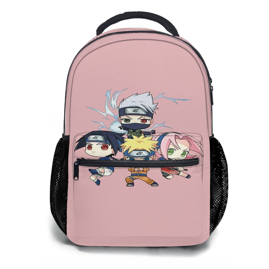 Kakashi Sasuke Naruto Sakura Team School Backpacks