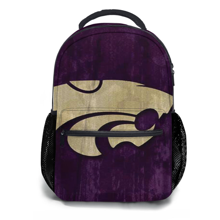 Kansas State Logo Wood School Backpacks
