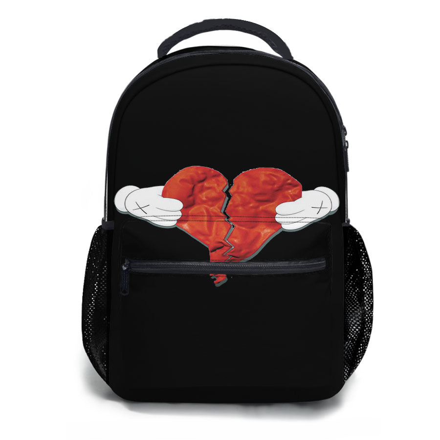 Kaws Broken Hearth School Backpacks