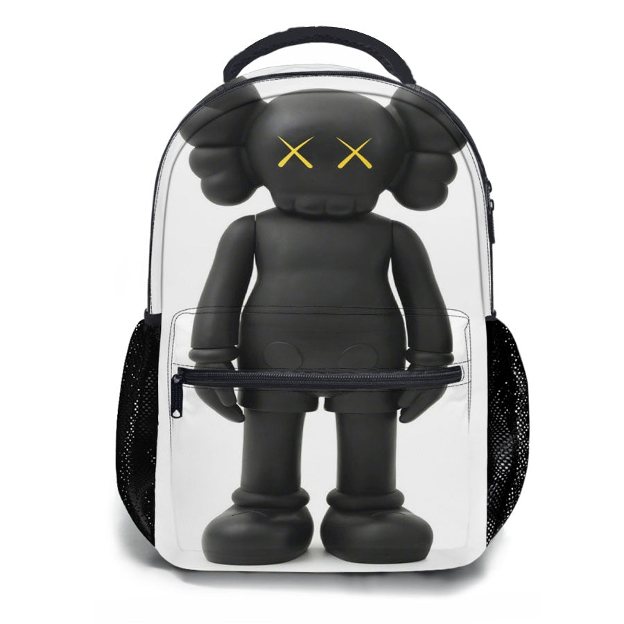 Kaws Companion Open Edition Vinyl Black School Backpacks