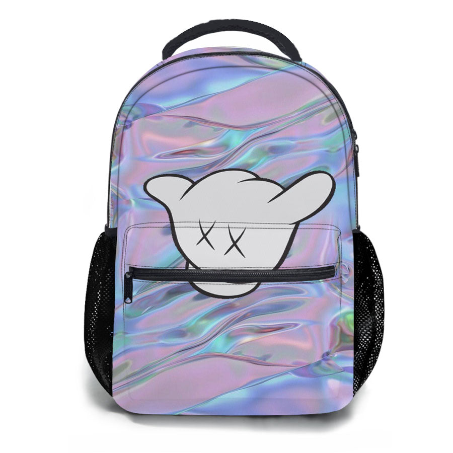 Kaws Hand Hollowgram School Backpacks
