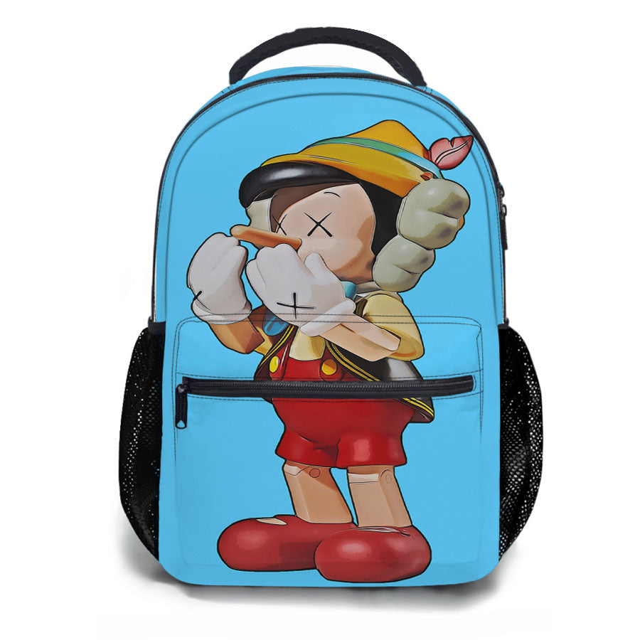 Kaws Pinocchio School Backpacks