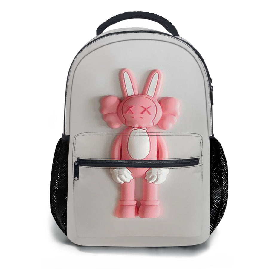 Kaws X Pink Rabbit School Backpacks